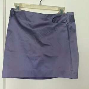 NWT j crew shiny gray skirt size: 2